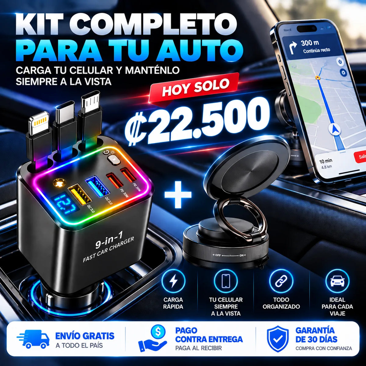 TODO LO QUE NECESITAS EN TU AUTO, EN UN SOLO KIT